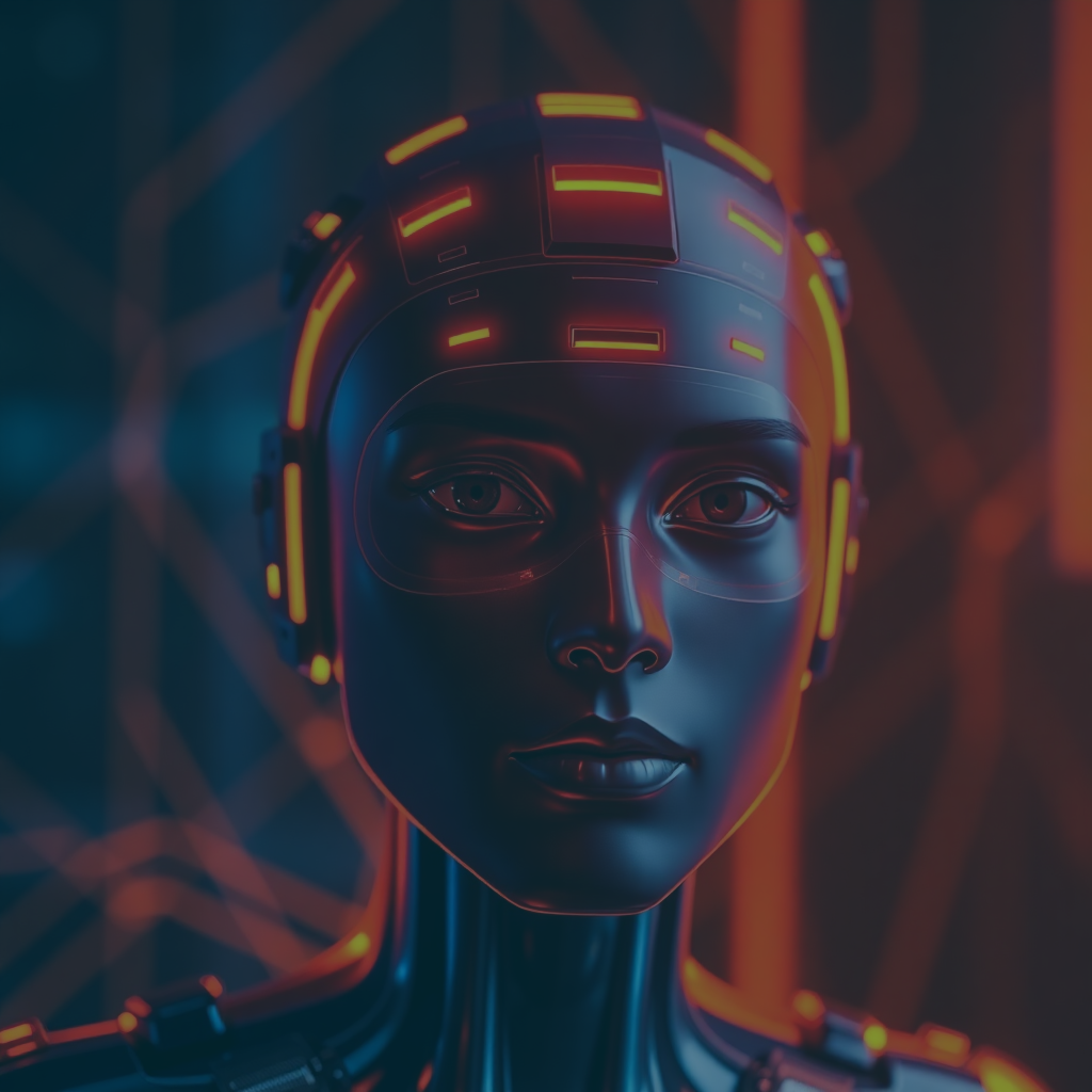 Laurencia_Ebogo_technology_with_darkblue_color_and_orange_nion_col_da2d99a1-b949-41b0-9c98-4eab7df23aa4